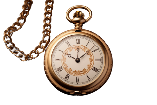The Elegance of Time on a White or Clear Surface PNG Transparent Background..