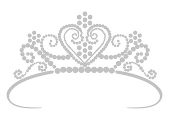Simple crown icon made of precious stones © soniagoncalves