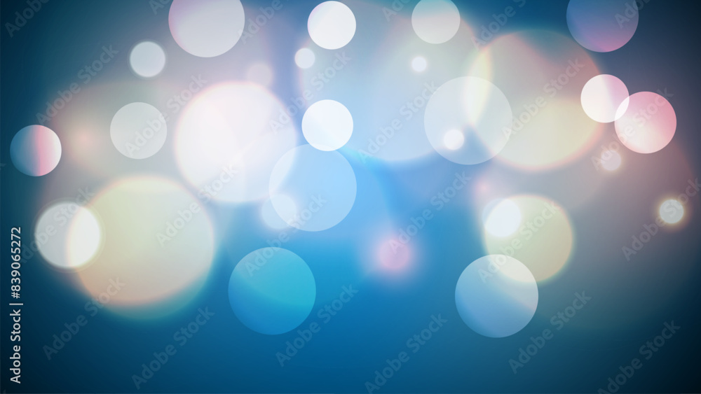 Poster bokeh lights. abstract light effect. blurred circle shapes. vector illustration.