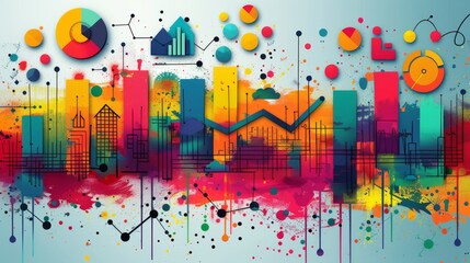 marketing concept design. Concept for website and mobile banner, social media marketing, internet advertising, networking, m-commerce, presentation template, marketing background