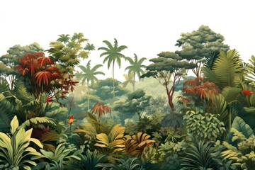 Fototapeta premium Vegetation landscape outdoors tropics.