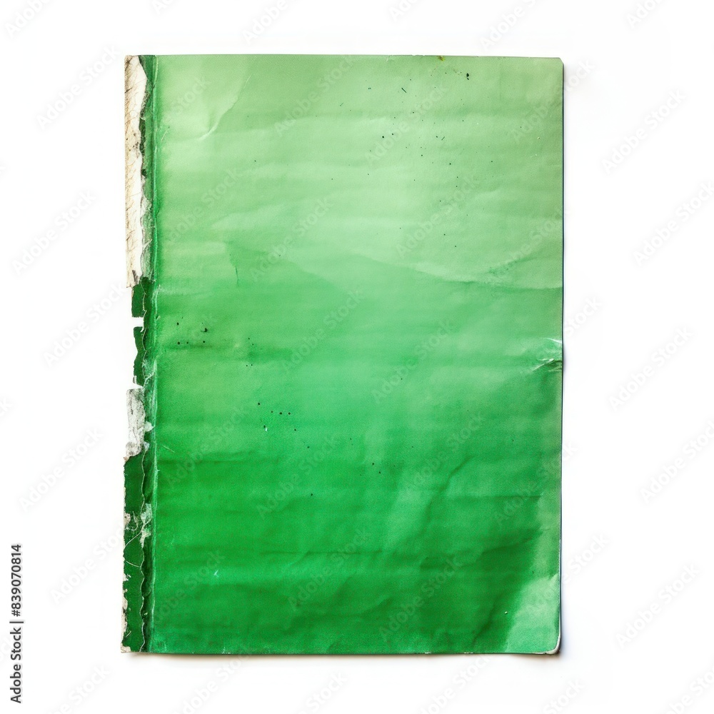 Wall mural Green paper texture backgrounds white background blackboard.