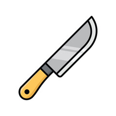 butcher knife icon vector design template simple and clean