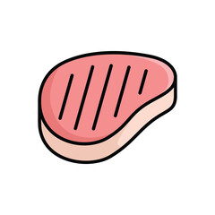 meat icon vector design template simple and clean