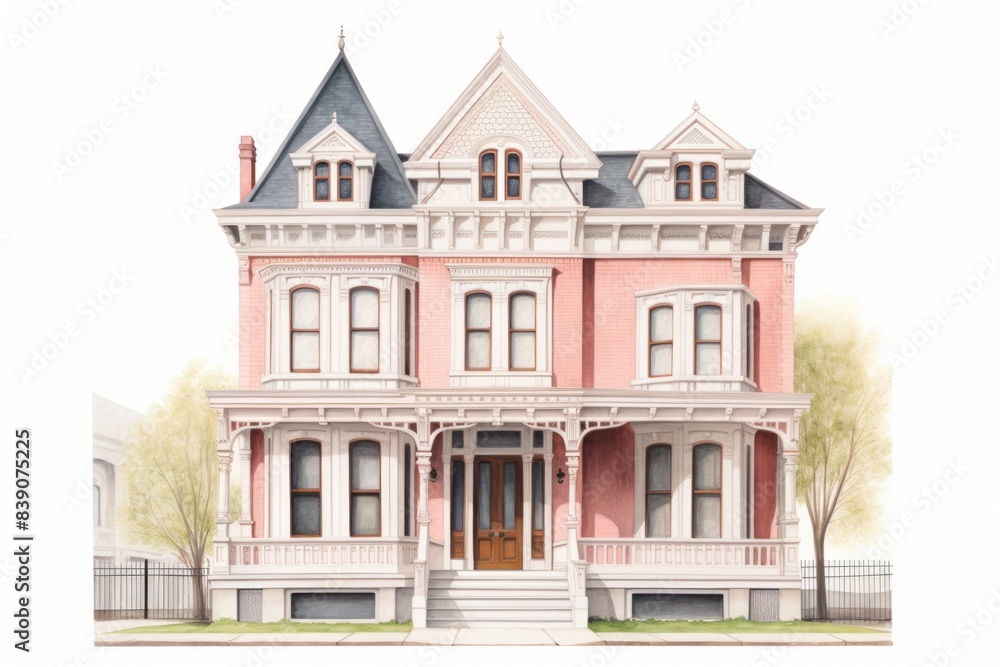 Wall mural house architecture building mansion.