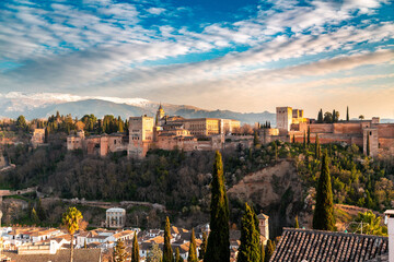 Fototapeta premium Alhambra Palace in Granada, Andalusia, Spain