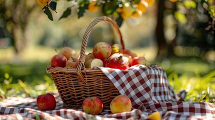 A wicker basket overflowing with rotten fruits