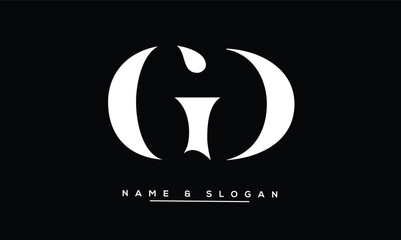 GD, DG, G, D Abstract Letters Logo Monogram