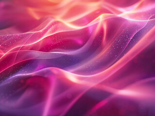 Fototapeta premium Abstract Pink and Orange Light Waves
