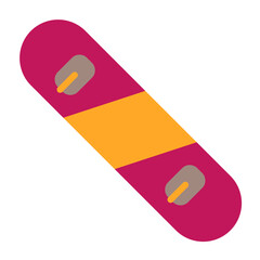 Snow Board Flat icon