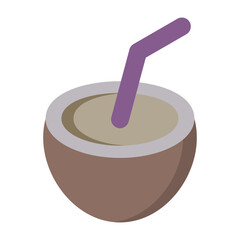Coconut Flat icon