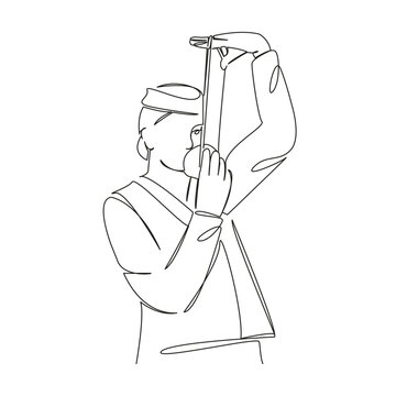 line art musician playing instrument clip art preview