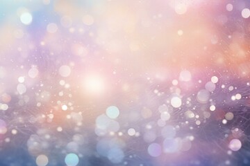 Obraz premium Ethereal and magical dreamy bokeh lights background with soft. Pastel. And delicate focus creating a dreamy. Romantic. And colorful abstract texture perfect for festive. Peaceful