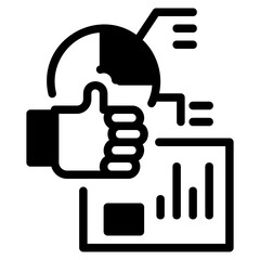 Good report solid icon symbol sign from modern dashboard collection in solid style for mobile concept and web apps design. Business and chart related vector line icon.