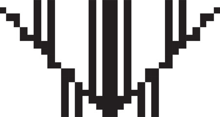 black and white pixel cumputer hand pixel mouse technology . 