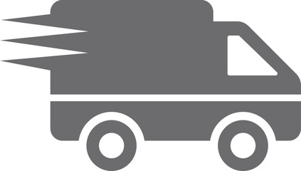 delivery van vector icon