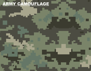 Professional army pixel camo for your make or design. Vector illustration.