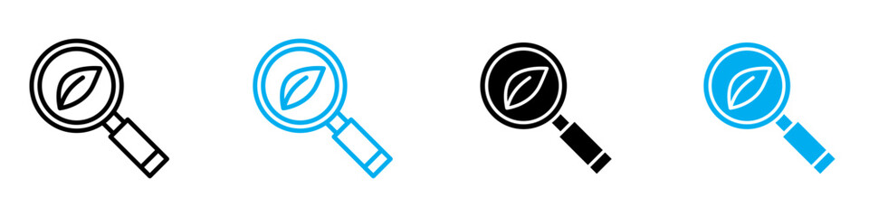 Botany icon vector set collection for web