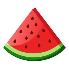 watermelon, icon, vector illustration