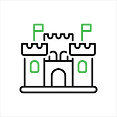 Toy Castle vector icon