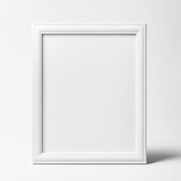 white polaroit frame mockup isolated on white background
