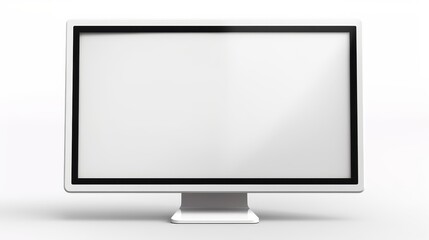 Fototapeta premium Computer screen Laptop with blank screen. Simple design