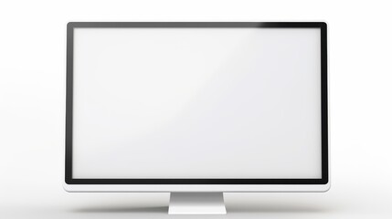 Fototapeta premium Computer screen Laptop with blank screen. Simple design