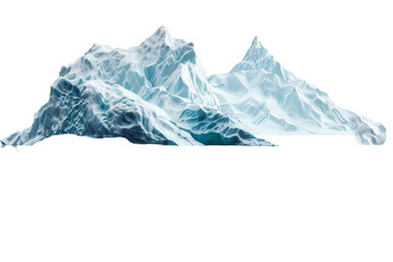 Fototapeta premium iceberg in polar regions isolated on transparent background