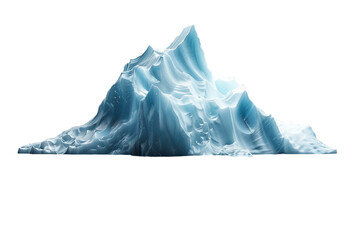 iceberg in polar regions isolated on transparent background