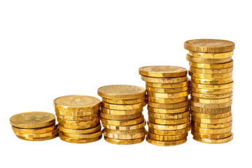 A stack of gold coins