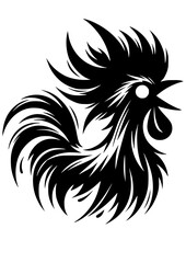 Chicken svg hand drawn, chicken svg, rooster svg, chicken svg funny, crazy chicken svg, chicken whisper svg, chicken clipart, Chicken Silhouette, Crazy animal, Farmlife SVG, JPG, PNG