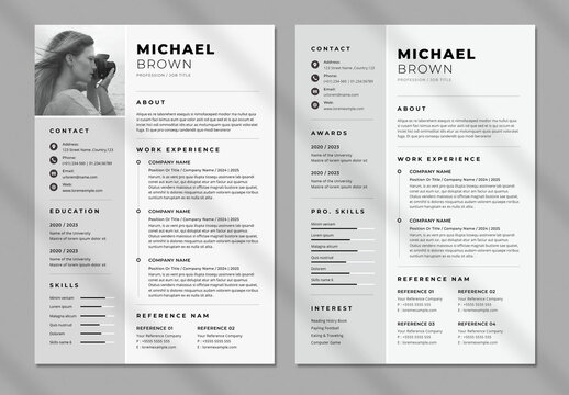 Modern and Clean Resume Layout