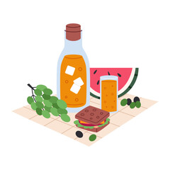 Summer outdoor picnic