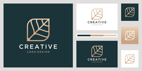 Abstract beuty tree with root icon set vector logo template, elegant and luxury concept vector illustration