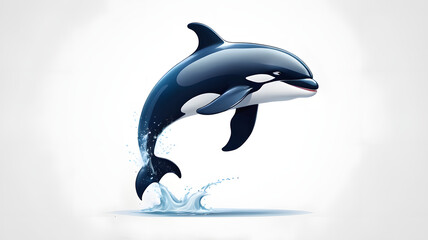 Obraz premium dolphin jumping in water