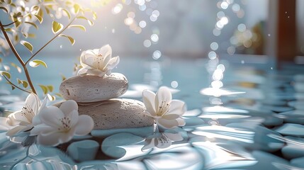 Beautiful spa composition background. Relax still life, spa wellness concept