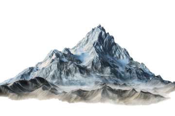 Mountains isolated on transparent background
