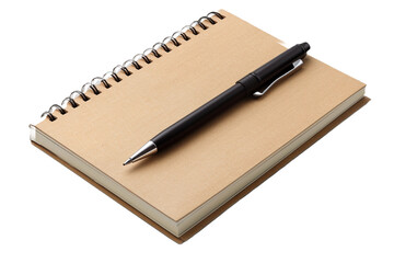 Notebook isolated on transparent background