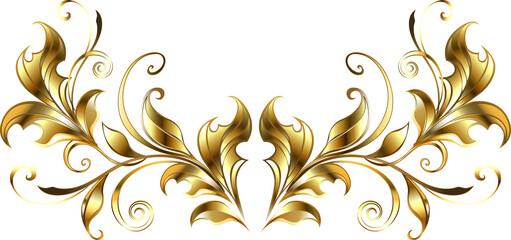 Gold symmetrical border