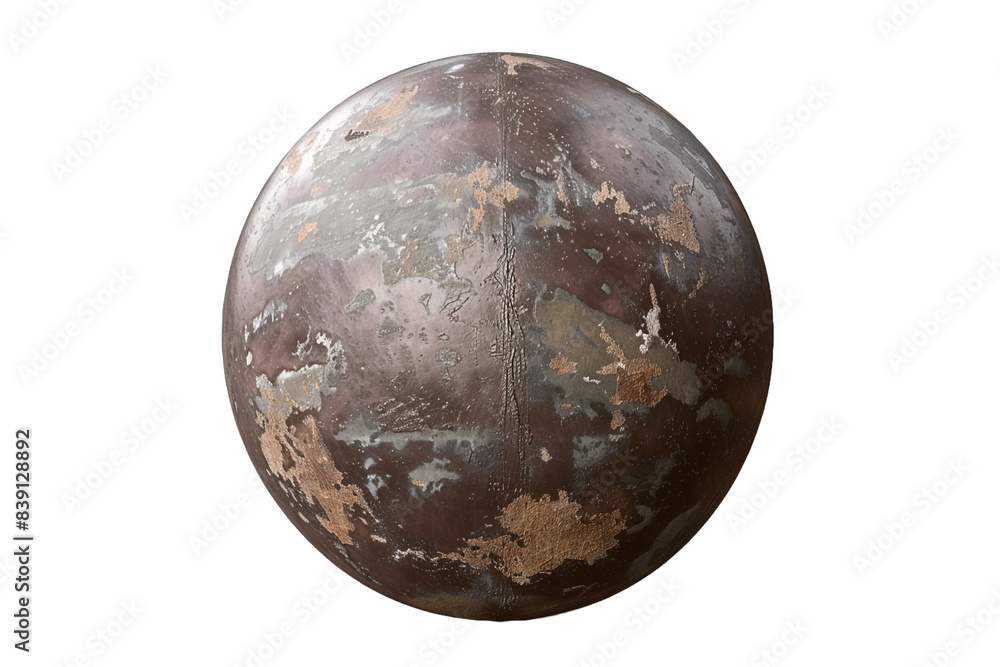 Poster old sphere isolated on transparent background