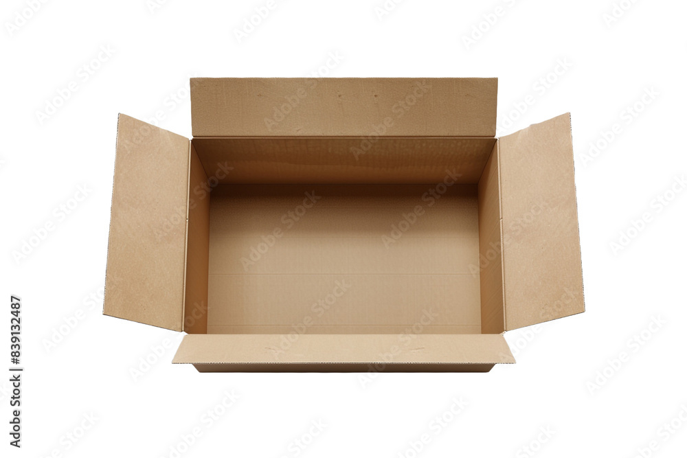 Poster open box isolated on transparent background