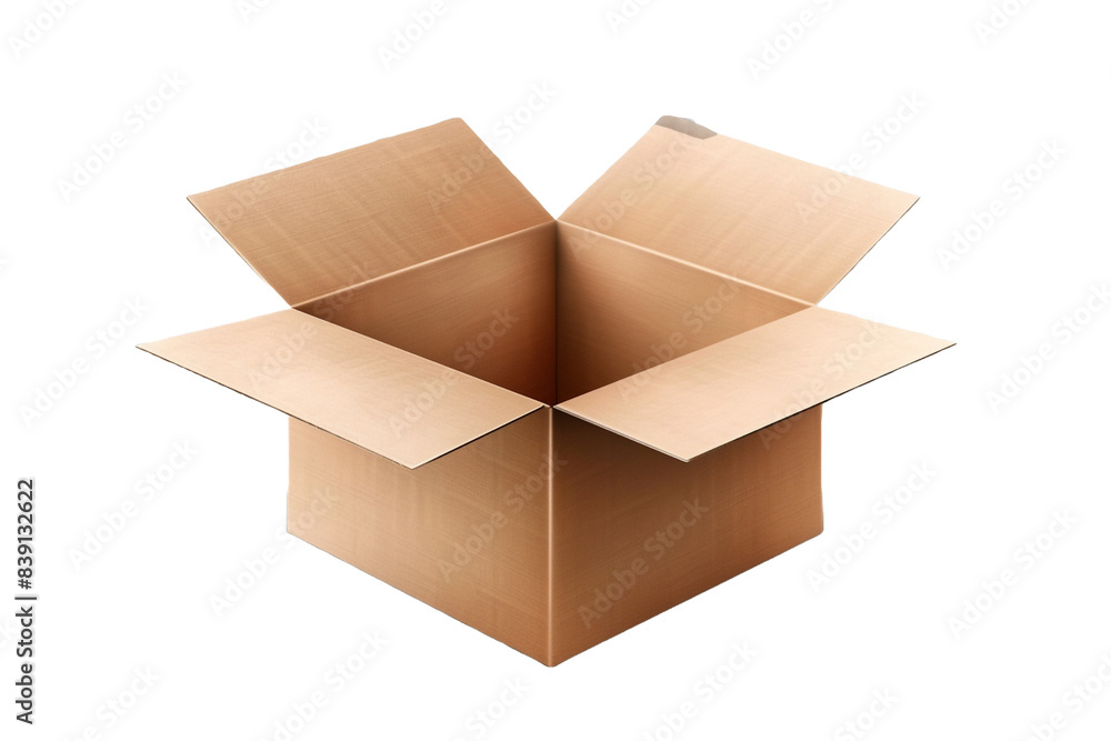 Poster open box isolated on transparent background