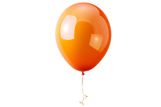 Fototapeta orange balloon isolated on transparent background