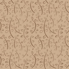 Brown twig pattern, simple and cute, brown, coffee