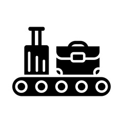 Obraz premium Baggage Claim glyph icon