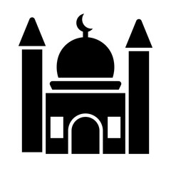 Mosque glyph icon