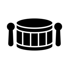 Drum glyph icon