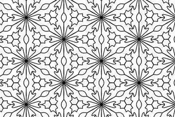 Intricate Geometric Floral Pattern for Textile Design, Wallpaper, and Backgrounds