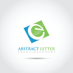 Abstract Letter C Logo Template. Vector Illustrator