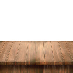 Brown empty wooden table